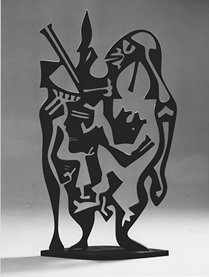 Sculpture, The Primal Human, Erich Engelbrecht, Melle, Fougis