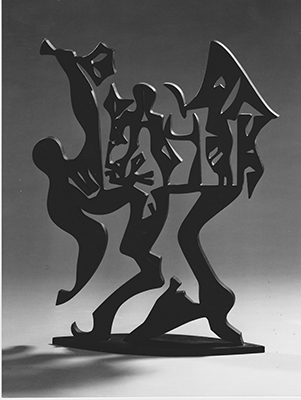 Sculpture, What sacrifice is weighing him down?, Erich Engelbrecht, Melle, Fougis