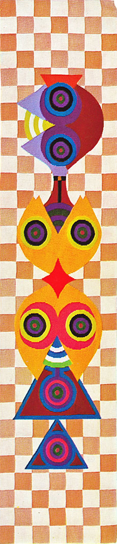 Tapestrie, Elvira, Gobelin. Erich Engelbrecht, Melle, Fougis